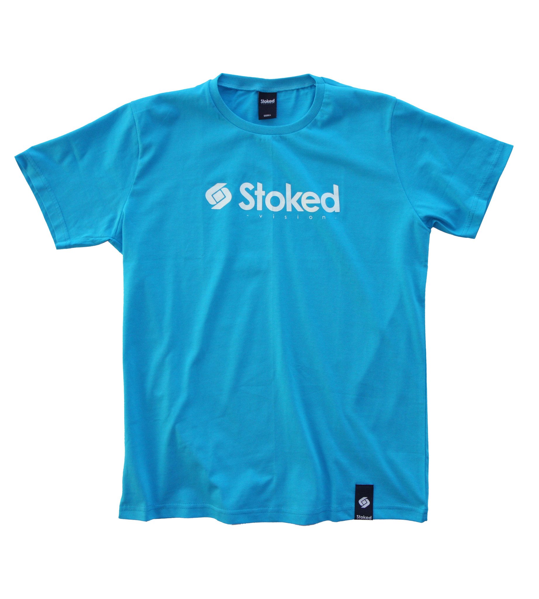 Stoked Logo Tee in Blue